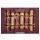 Harvey & Mason - 8 Premium Christmas Crackers - Burgundy & Gold - Christmas Robin