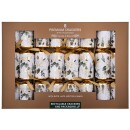 Harvey & Mason - 8 Premium Christmas Crackers - White...