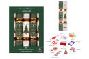 Harvey & Mason - 10 Large Luxury Eco Christmas Crackers - Green & White - Tree & Wreath