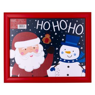 Santa & Friends - Red & Blue - Childrens Lap Tray