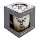 Christmas Stag - Porcelain Mug and Coaster Set